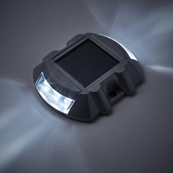 2 peças de Luzes LED Resistentes para Entrada de Automóveis à Energia Solar