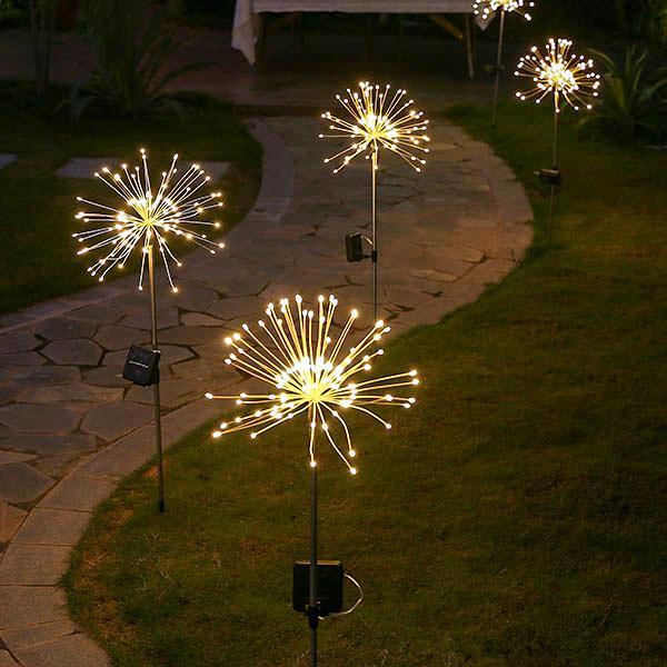 Estaca de Jardim de Fogos de Artifício LED