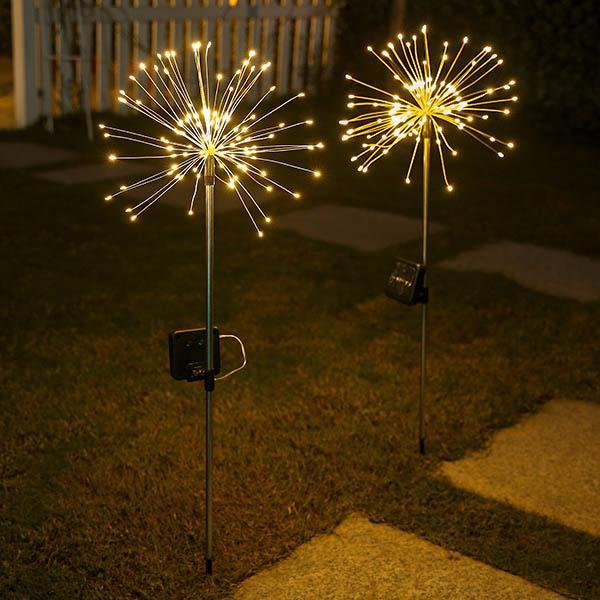 Estaca de Jardim de Fogos de Artifício LED