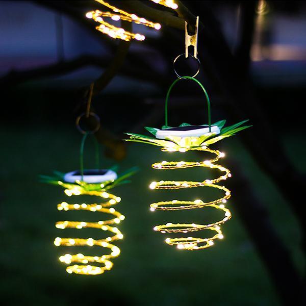 Luz LED de Abacaxi à Energia Solar - Radiância Tropical