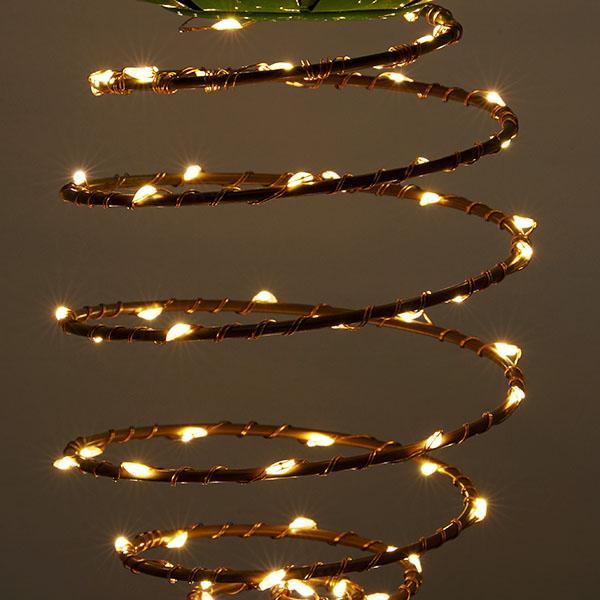 Luz LED de Abacaxi à Energia Solar - Radiância Tropical