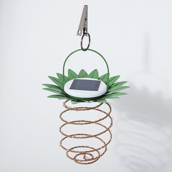 Luz LED de Abacaxi à Energia Solar - Radiância Tropical