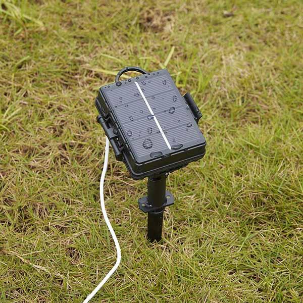 Luz de Guarda-Chuva de LED à Energia Solar com 8 Cordas e 104 LEDs