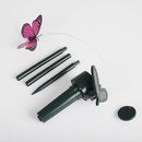 Decoração de Jardim Giratória Movida à Energia Solar Borboleta e Pássaro