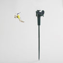 Decoração de Jardim Giratória Movida à Energia Solar Borboleta e Pássaro