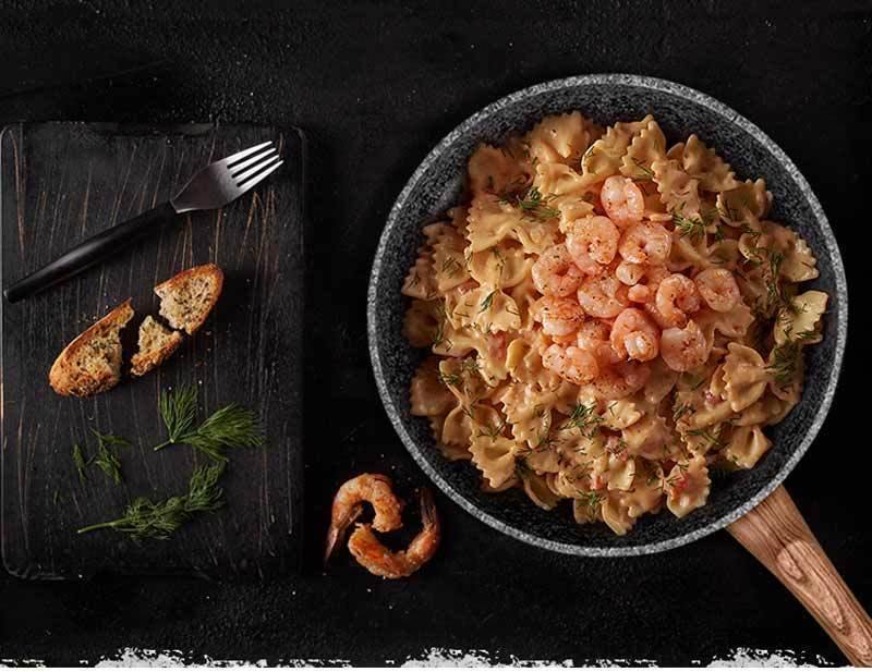 Panela de Granito Antiaderente com Cabo de Madeira WOKKY