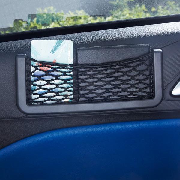 Kit com 4 Peças de Bolso Ultra Fino Porta Objetos para Porta de Carro