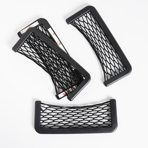 Kit com 4 Peças de Bolso Ultra Fino Porta Objetos para Porta de Carro