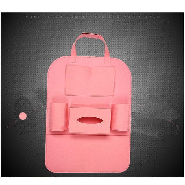 Organizador de Carro para Banco em Couro Porta Objetos Multi-Pocket