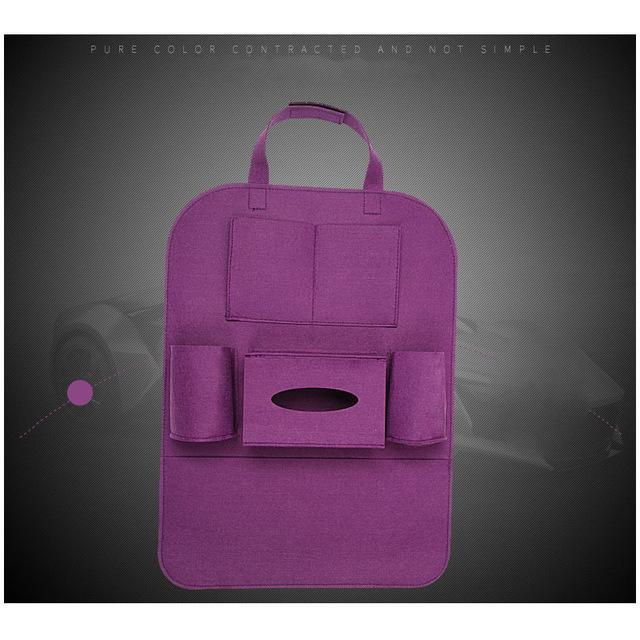 Organizador de Carro para Banco em Couro Porta Objetos Multi-Pocket