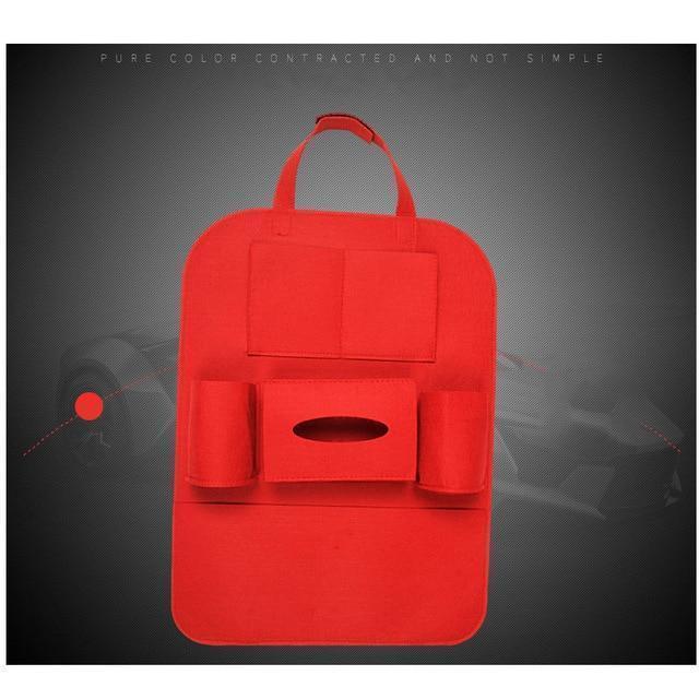 Organizador de Carro para Banco em Couro Porta Objetos Multi-Pocket