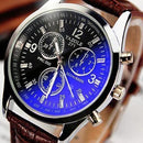 Relógio Masculino de Quartzo com Pulseira em Couro Yazole Classic