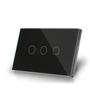 Smart Interruptor Wifi Touch Screen Wallpad 3 Teclas - Retangular