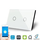 Smart Interruptor Wifi Touch Screen Wallpad 2 Teclas - Retangular