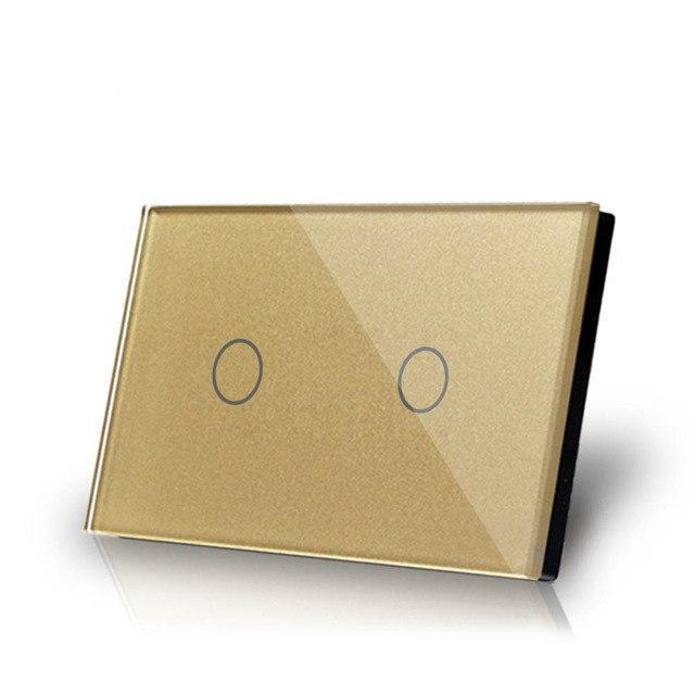 Smart Interruptor Wifi Touch Screen Wallpad 2 Teclas - Retangular