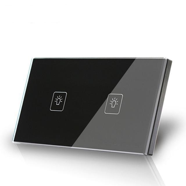 Smart Interruptor Wifi Touch Screen Wallpad 2 Teclas - Retangular
