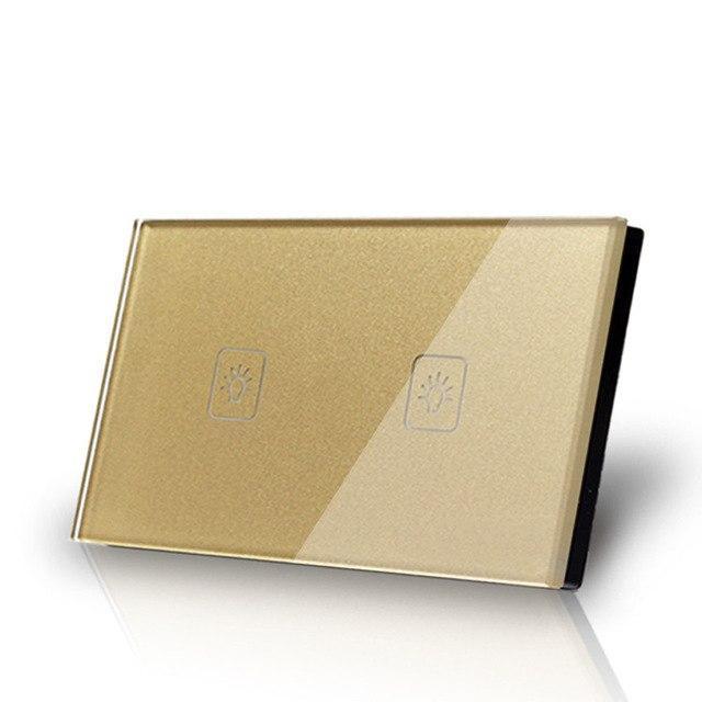Smart Interruptor Wifi Touch Screen Wallpad 2 Teclas - Retangular