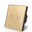 Smart Interruptor Wifi Touch Screen Wallpad 2 Teclas - Quadrado