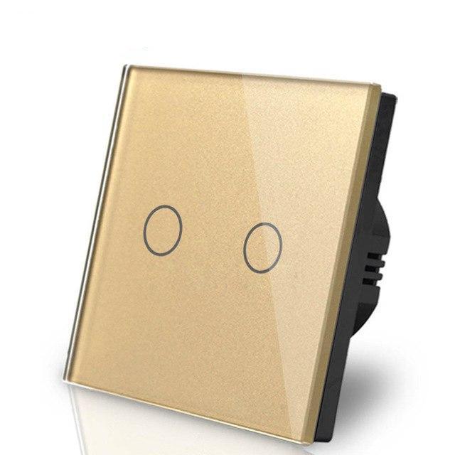 Smart Interruptor Wifi Touch Screen Wallpad 2 Teclas - Quadrado