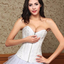 Corset Bordado com Zíper - Zip-Up Elegance