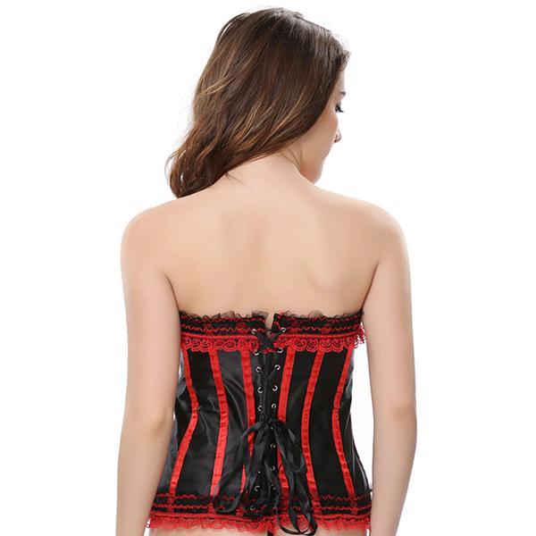 Corset Com Rendas Ajustável