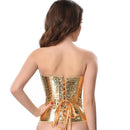 Corset Dourado Fashion Ajustável