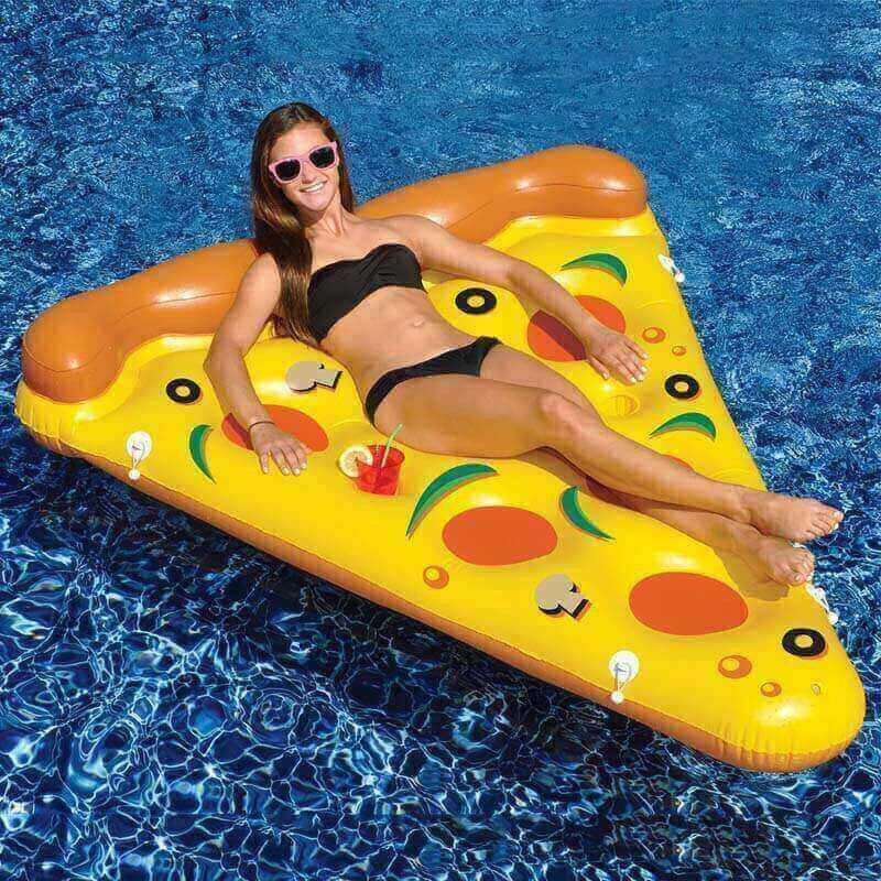 Boia de Fatia de Pizza Inflável