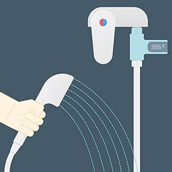 Termômetro LED Digital para Chuveiro sem Bateria - Showertime Tech