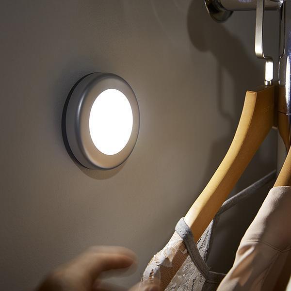 4 Peças de Luz Magnética de Armário com Sensor Esperto de LED