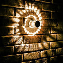 2 Peças de Luzes Decorativas de Parede em Espiral - Wall Lights