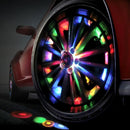 Luz LED de Roda com Carregamento Solar - Fácil Instalação